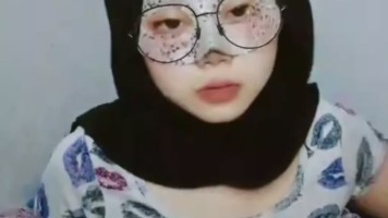 DIAH Fitri Cewek Hijab Lugu Spill Memek